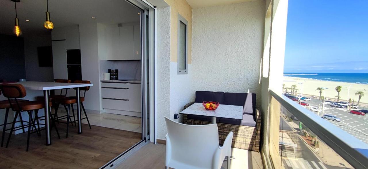 Belle Vue Mer Canet Plage accès piscine Couverte&chauffée Extérieur photo
